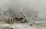 George Augustsus Williams A Snow Storm painting